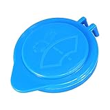 X AUTOHAUX Blue CP9Z-17A605-A Windshield Wiper Washer Fluid Reservoir Tank Bottle Cap for Ford Focus 2012-2018