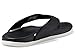 adidas womens Adilette Comfort Flip Flop Black/White/Black 7