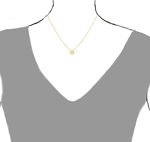 Ritastephens 14k Yellow Gold Mini Puppy Dog Paw Print Pendant Adjustable Chain Necklace 16-18 Inches2