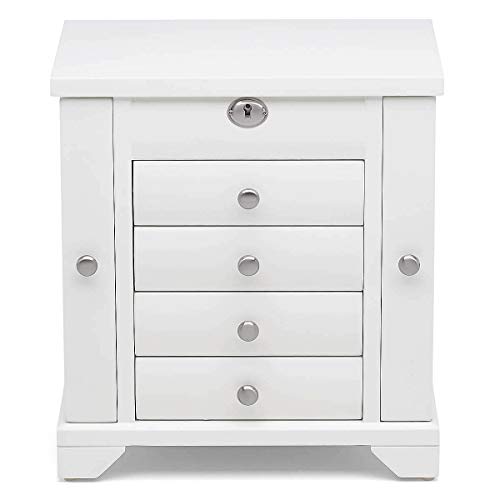 Reed and Barton White Lea Tall Jewelry Box, 11.30 LB - 880644