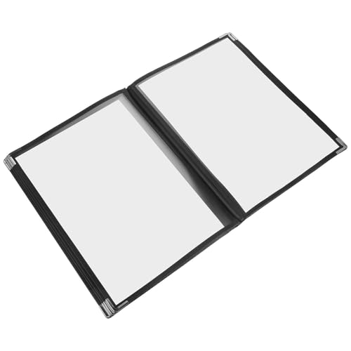 Porte-menu 6 pages en PVC résistant aux finitions soignées pour brasserie