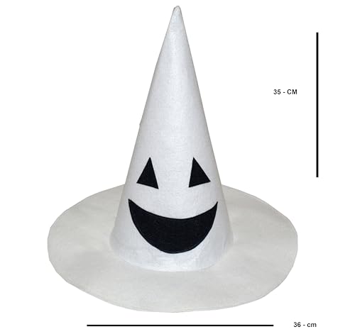 Image of Kaku Fancy Dresses Witch Hat for Girls, Witch Costume Accessory for Halloween Party Prop Multicolor Witch Hat