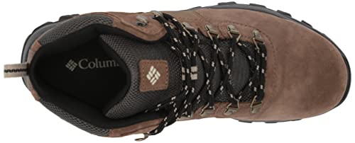 Columbia Sapato masculino Newton Ridge Plus Ii camurça impermeável caminhada, Marrom-escuro/cinza es
