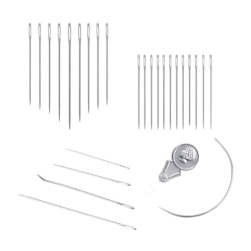 PARENCE.- Set de 26 agujas de coser - Agujas de diferentes formas para todos tus proyectos: punto de cruz, costura clásica, tapicería y más