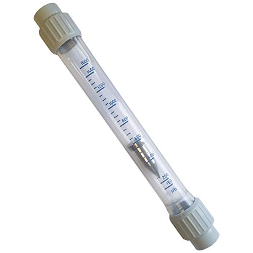 Preisvergleich Produktbild Wasserdurchflussmesser komplett 150-1500 ml l / h Durchflussmesser Messrohr G4