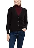 gerippte Optik s.Oliver Damen Cardigan aus Rippstrick black 40