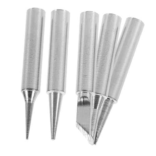 ABOOFAN Professional Soldering Iron Tips Set 5pcs Assorted Tips for Soldering Station Easy Switching