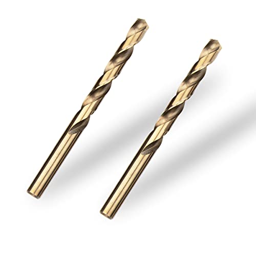 Meccion HSS-Co 2pcs 9.0mm Foret Hélicoïdal Professional Forets à Métaux en Acier Inoxydable, Standard DIN 338 Cover