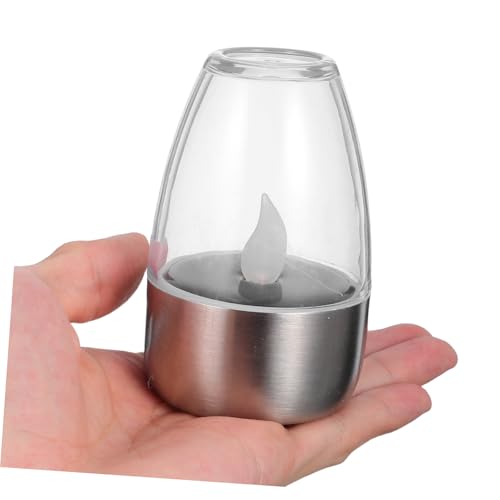 Lámpara solar recargable de luz cálida con base ORFOFE para decoración exterior 4