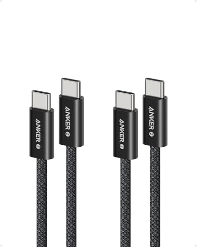 Image of Anker 240 W USB C to USB C Cable PD 3.1 [Pack of 2] 1 m | USB C charging cable for iPhone 17 Pro Max /iPhone Air /16 /15 series, Samsung Galaxy S25 /S26, MacBook Pro /Air and iPad Pro /Air