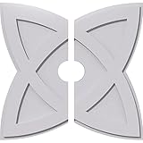 Ekena Millwork CMP26CM2-04000 Cosmo Architectural Grade PVC Contemporary, Two Piece Urethane Ceiling Medallions 26