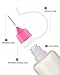 LJY Precision Applicator Bottle Set 1 Oz. - 30 Needle Tip Squeeze Bottles and 5pcs Mini Funnels for Acrylic Painting, DIY Quilling and Paper Craft