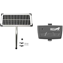 10 Watt Solar Panel Kit FM123 for Mighty Mule Automatic Gate Openers,Black Cell & MMT103 3-Button Transmitter, Plastic, Gray
