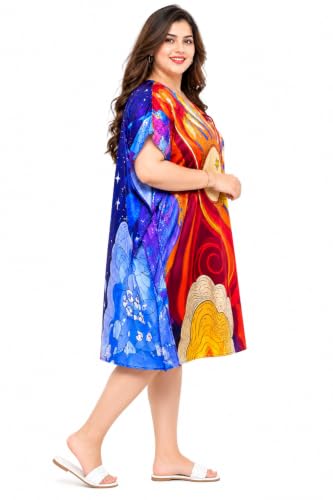 Image of Onekbhalo Women Cotton Night Dress Printed Culf Length Night Gown Short Nighty
