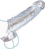 Reusable Sleeves 12189 Girth for Men Extender Enlarger Extension Enhancer Ball Stretch Sleeve Girth Best Gift, Transparent