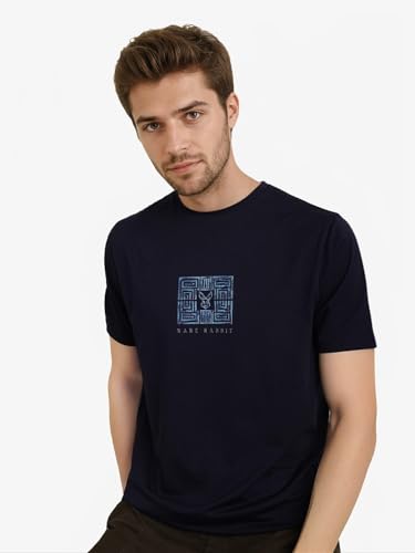 Image of Rare Rabbit Regular fit Logo Print t-Shirt