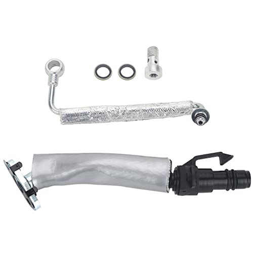 Zonfant Turbo Oil Return Pipe And Oil Feed Pipe, Compatible With Buick Encore Chevy Cruze Sonic Trax, Replace #55587854 55592600 #TOP19