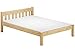 Produktbild Erst-Holz 60.38-14 M Doppelbett mit Rollrost und Matratze - 140x200 - Massivholz Natur