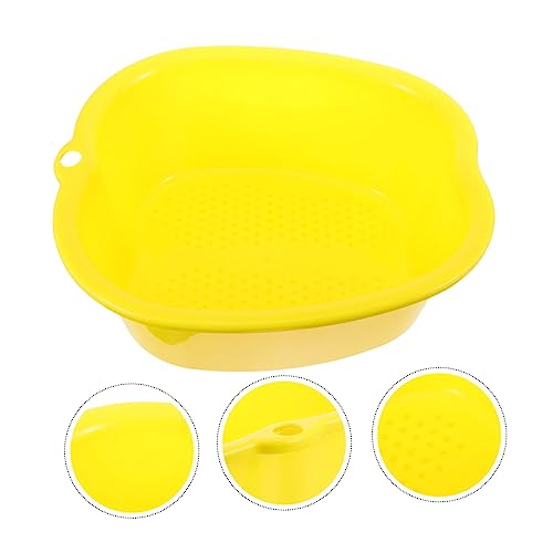 Masajeador spa de pies plegable Beaupretty amarillo miniatura 3