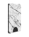 PopSockets Minimalist Slim Phone Wallet, Phone Card Holder, Wireless Charging Compatible, Wallet Without Grip Compatible with MagSafe- WT Marble