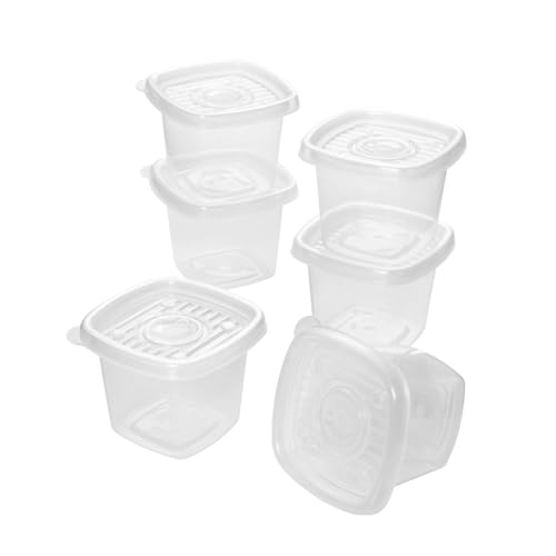 Conjunto de Potes Quadrados Pop com 6 Unidades Plasútil