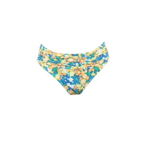 Bas de maillot Janine Robin Provencia jaune, une culotte drapée chic