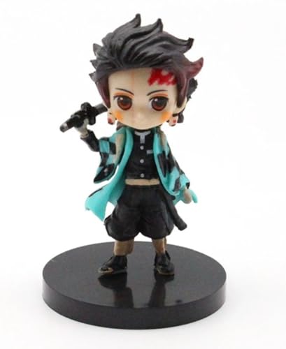 Action Figure Kit 6 Peças Kimetsu No Yaiba Qposkets Lindos