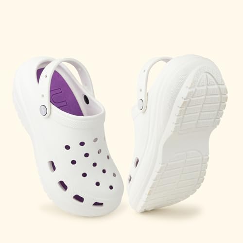Image of YOHO Jumbo Clogs for Women & Girls | Lightweight & Waterproof Monsoon Footwear | Chunky Design with Back Strap Rainy Sandals
