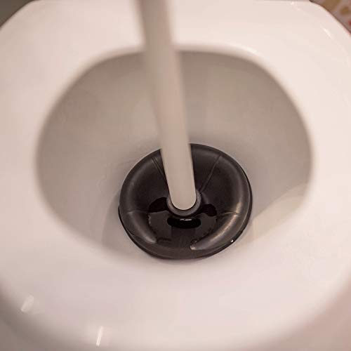 Plumb Craft MAXCLEAN™ Maximum Power Toilet Plunger, Black/White (1)