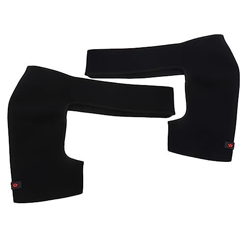 Gogogmee 2pcs Sports Shoulder Pads Shoulder Sleeve Adjustable Strap Adjustable Shoulder Brace Shoulder Supprot Weightlifting Shoulder Support Shoulder Strap Cuff Brace Black Polyester