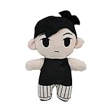 Omori Plush Toy Stuffed Doll Pillow Anime Characters Cartoon Merchandise Props Game Characters Plush Toys for Game Lovers. (Black)