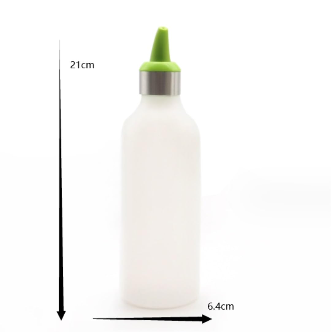 Ketchup Spender 450 Ml Transparente, Leicht Zu Drückende Gewürzspenderflasche Aus Kunststoff Für Die Grillküche, Silikon-Quetschflasche Ölflasche(C)
