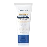 OUKEYA 5% Urea Hand Cream, Fast-Absorbing Hand Cream with Jojoba Seed Oil & Avocado Butter for Dry Cracked Hands, 24H Moisturising Lotion, Best Gift for Men Women, 60g