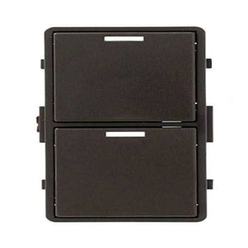 Kit Leviton Vizia RF marron avec boutons et fenêtres LED pour VRCS2