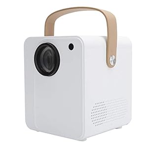 Mini Beamer, Voltage 100-240V YJ350S Home Cinema Beamer Draagbare 1080P HD Smart Projector met 30.000 uur levensduur van de lamp, voor Android/IOS/TV Laptop/USB/Geheugenkaart(EU-stekker)