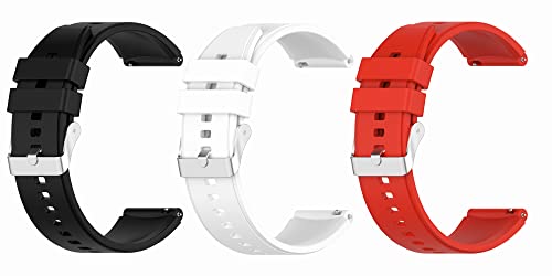 [SHEAWA] HUAWEI WATCH GT3 Pro 46mm�p�o���h �x���g 3�F�Z�b�g �����o���h �V���R���o���h �����x���g �X�|�[�c�o���h �A�N�Z�T���[ (�u���b�N+�z���C�g+���b�h)