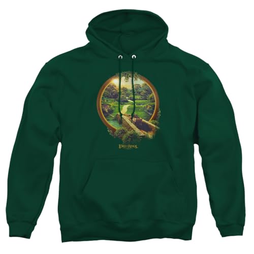 Popfunk Lord of the Rings Epic Journey The Shire Adult Pullover Hoodie Hunter Green Large