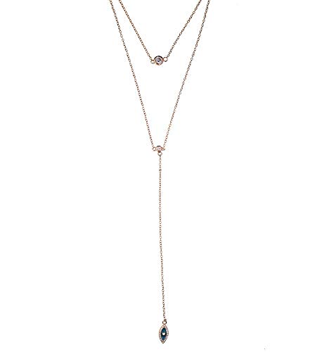 Collier en argent 925 double couche en émail délicat pour femme