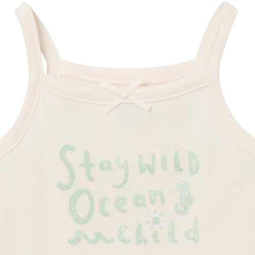 Image of Gerber Baby Girls Multi-Pack Sleeveless Onesies Bodysuit