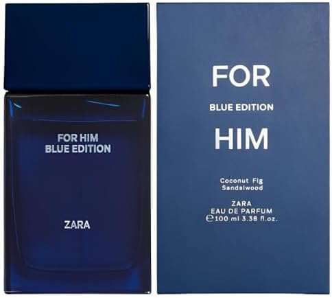 Zara For Him Blue Edition Cologne for Men EDT Eau De Toilette 100 ML (3.4 FL OZ)