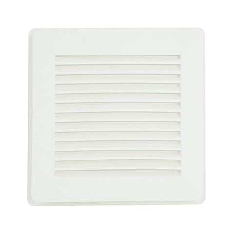 Suntown 4" Vent Cover - 2 Piece Construction with Snap on Cover for Siding Install - White - Louvered Cover