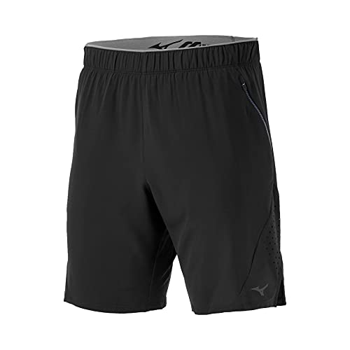Mizuno Alpha 9" Short, Black, Medium #TOP2
