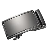 PLAFOPE Hebilla Automática para Cinturón de Hombre Negra Reemplazo Ratchet para Correas de Diseño Elegante y Ajuste Rápido para Negocios y Fiestas
