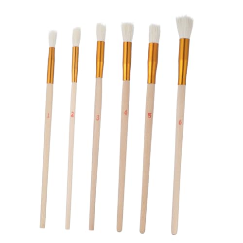 Yardenfun 6個 果実と野菜用柔らかい羊毛授粉筆 効率的な手動受粉ツール 作物の品質向上 労力削減に ナシ キウイなど果樹栽培サポート