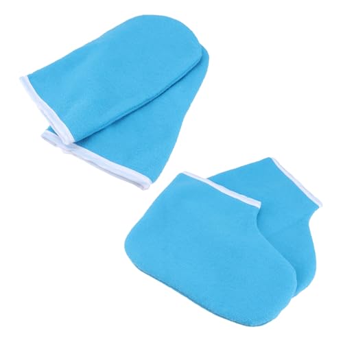 LOLIPPYY Moufles Et Couvre-pieds En Coton Pour Thérapie à La Paraffine Taille Unique Isolation Thermique Bain De Cire Pour Soins Des Mains Et Pieds Spa à Domicile