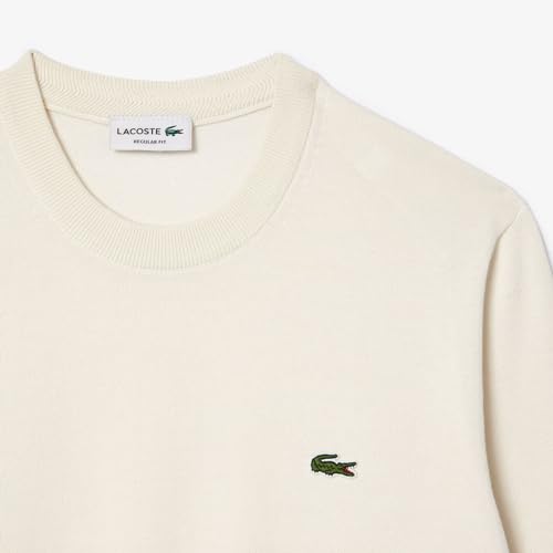 Lacoste Pull Léger AH1985 70V Farine pour éviter d'avoir trop chaud en mi-saison