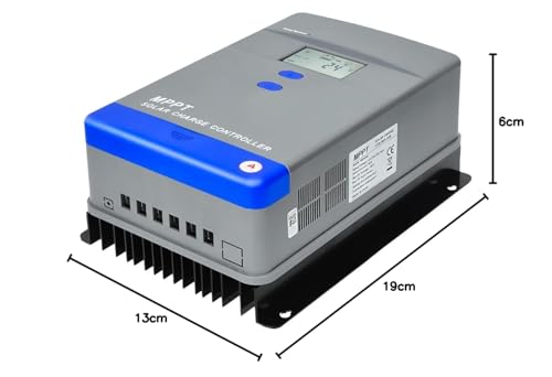 Y&H MPPT Laderegler 40A Solarladeregler 12V/24V Automatische Identifikation LCD-Display MAX PV-Panel-Eingangsleistung 1040W für das Laden von AGM Gel Nass- und Lithium-Batterien