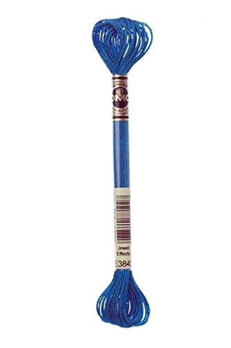 Bulk Buy : DMC Effets De Lumière Fil à Broder 8 M Saphir Bleu Clair 317