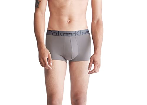 Calvin Klein Embossed Icon Micro Low Rise Trunk (as1, alpha, x_l, regular, regular, Grey Sky, X-Large)