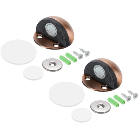 sourcing map Magnetic Door Stopper Catch Set Cover